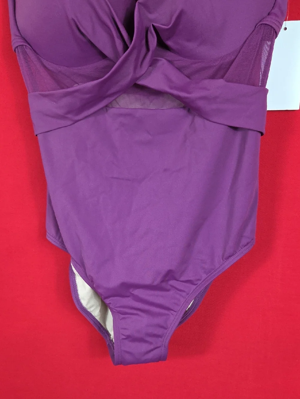 NEW SWIMSUITS FOR ALL Women's One Piece Swimsuit Purple Size 14